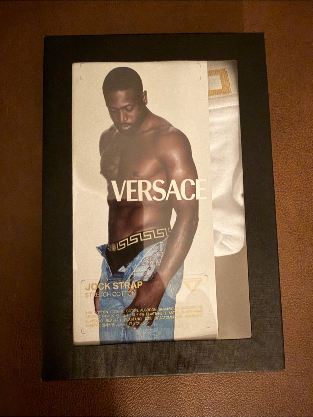 NWT Versace logo waist jockstrap